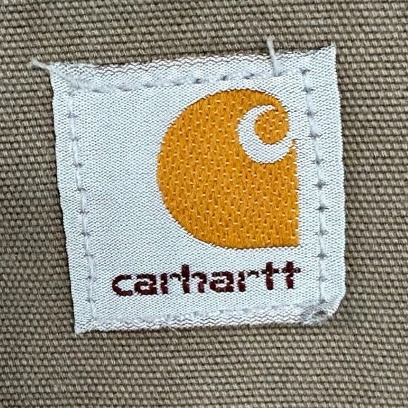 Carhartt Khaki Work Pants Womens 14x32 WB002 Cotton Straight Leg Made in Mexico - Picture 7 of 7